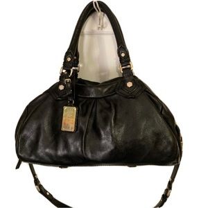 Marc Jacobs AMAZING black leather satchel hobo
